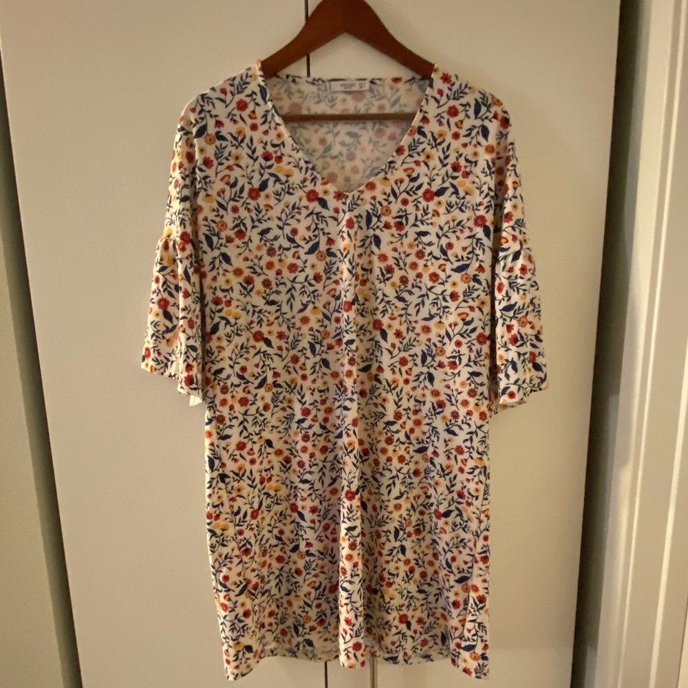 Multi-Color Mango Mini Dress